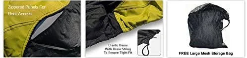 Yellow/Black Jet Ski Cover with Trailer Straps and Storage Bag P48381