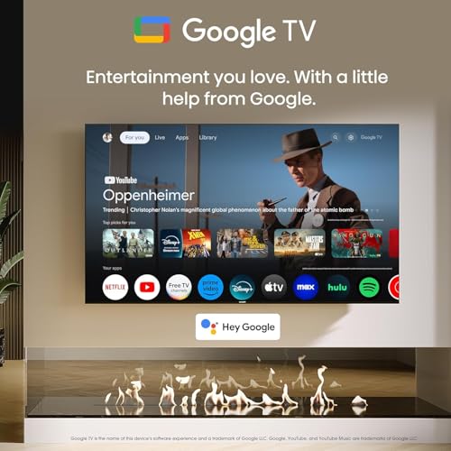 75-Inch QLED 4K UHD Google Smart TV T857227