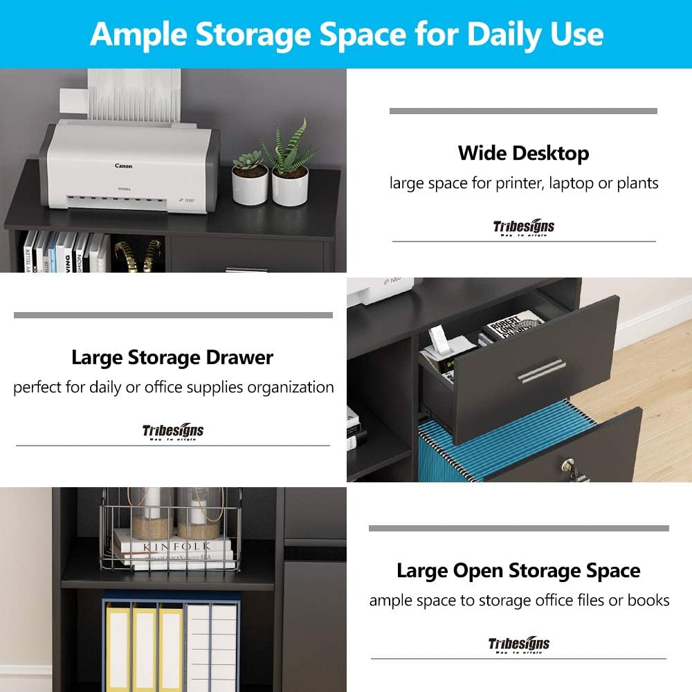 2 Drawer Mobile Lateral File Cabinet with Lock V43207