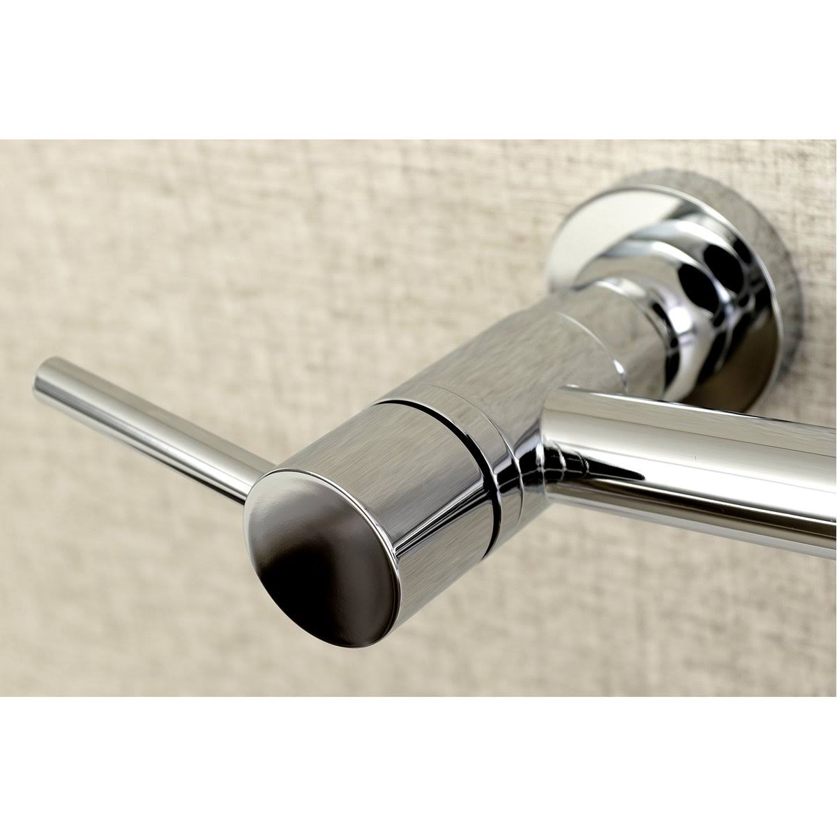 Oil Rubbed Bronze 2-Handle Wall Mount Pull-Down Kitchen Faucet F615832