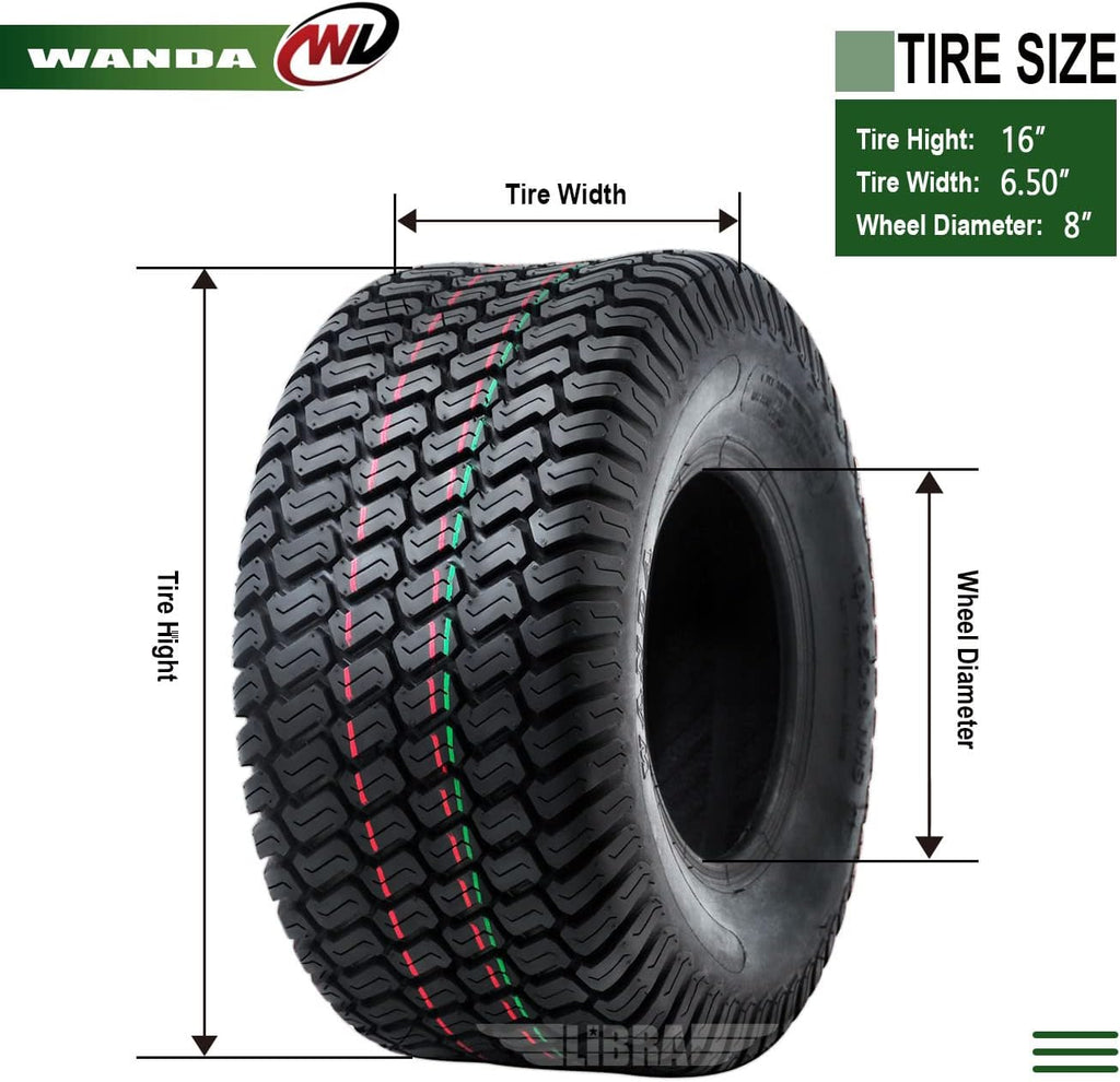 16x6.50-8 Turf Tires Pack of 2 X75727
