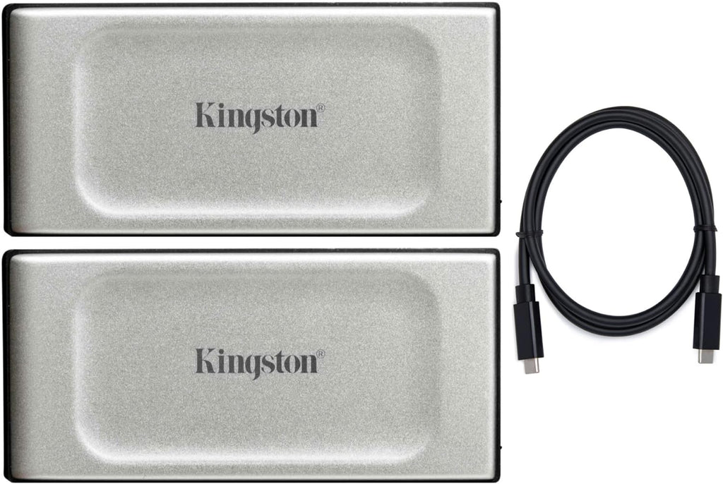 1TB Portable External SSD (2-Pack) with USB-C Cable Bundle H425