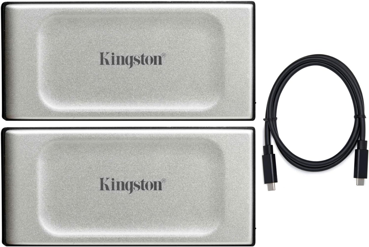 1TB Portable External SSD (2-Pack) with USB-C Cable Bundle H425