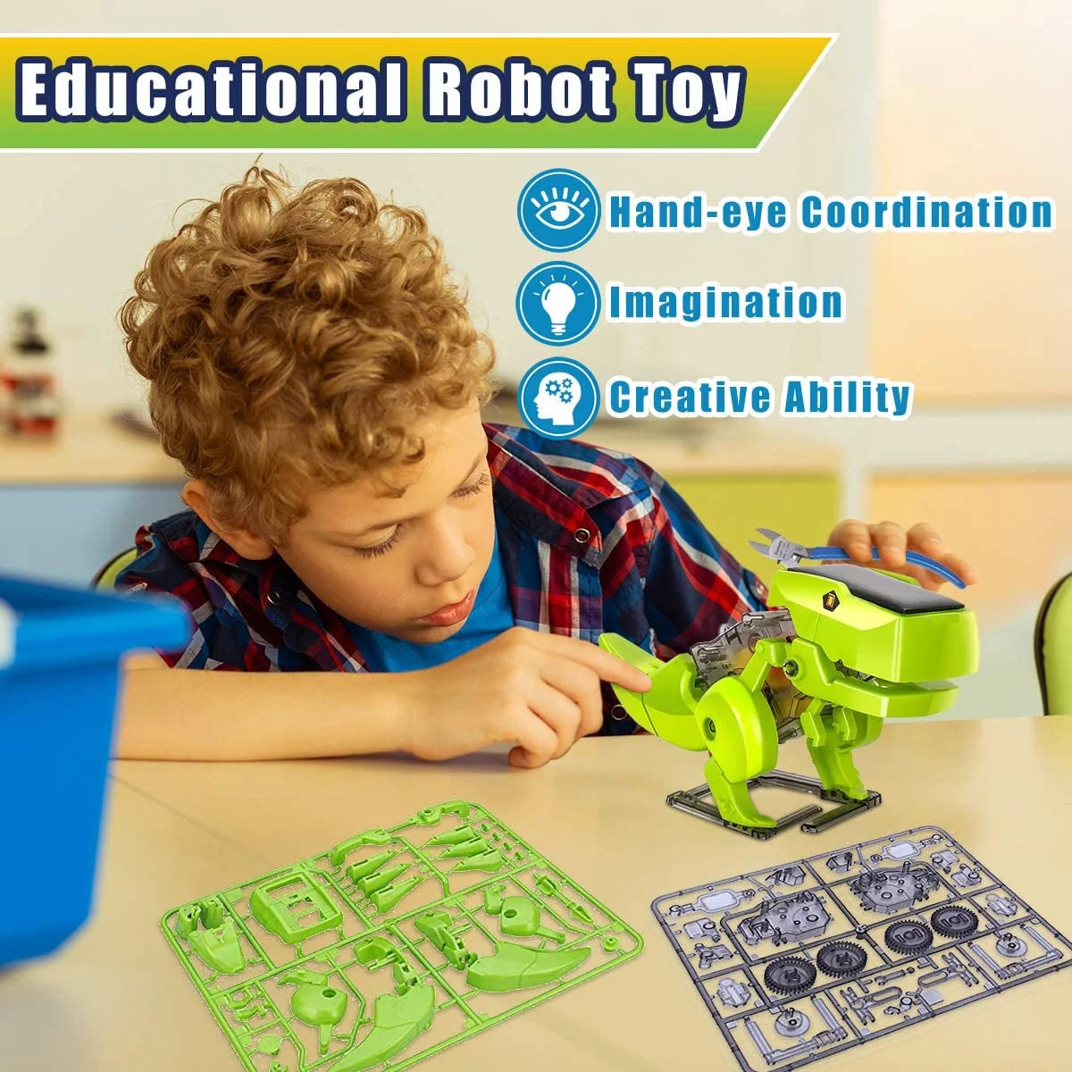 Solar Robot Kit 3-in-1 STEM Projects Robot Kit E7429