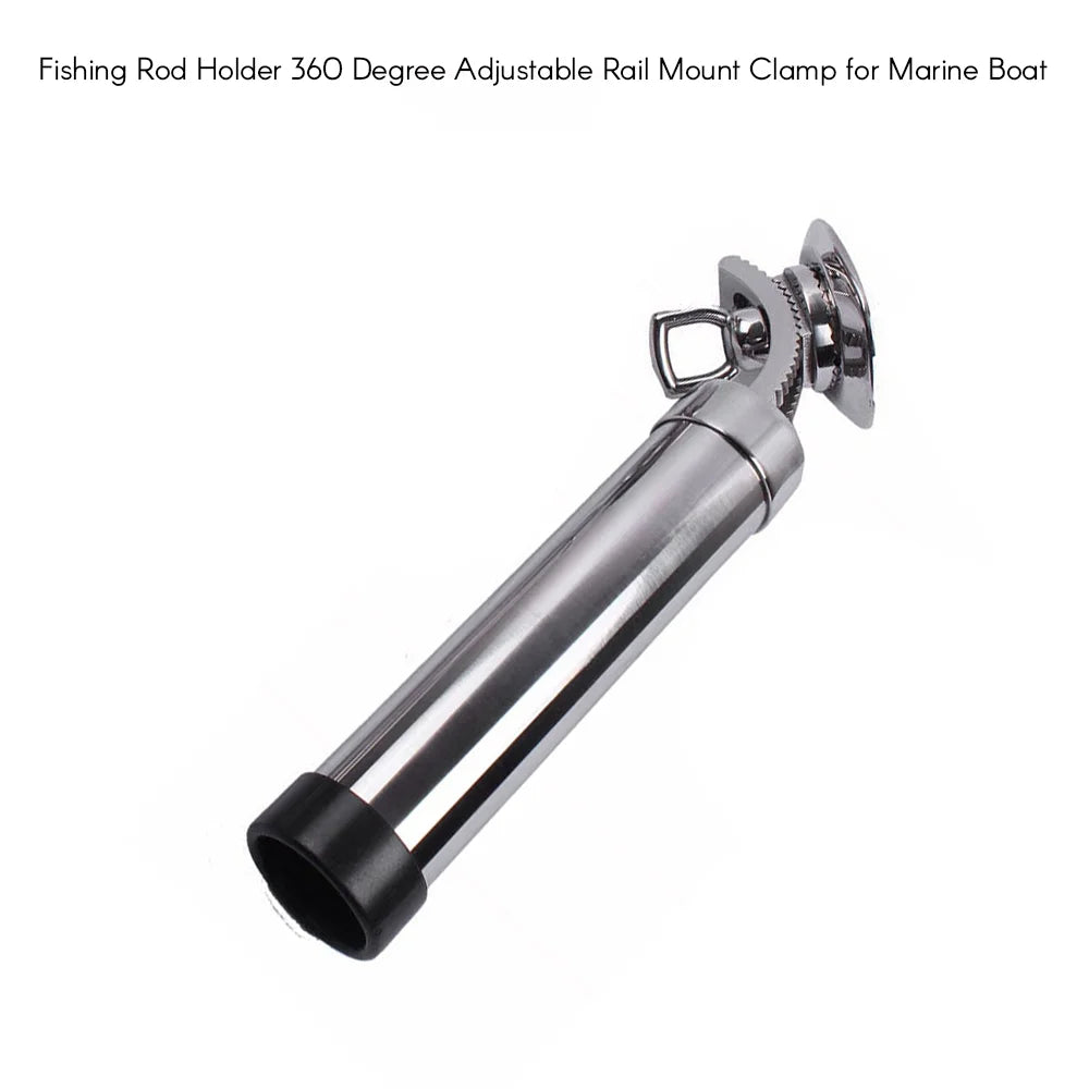 Stainless Steel Rail Mount Rod Holder U107
