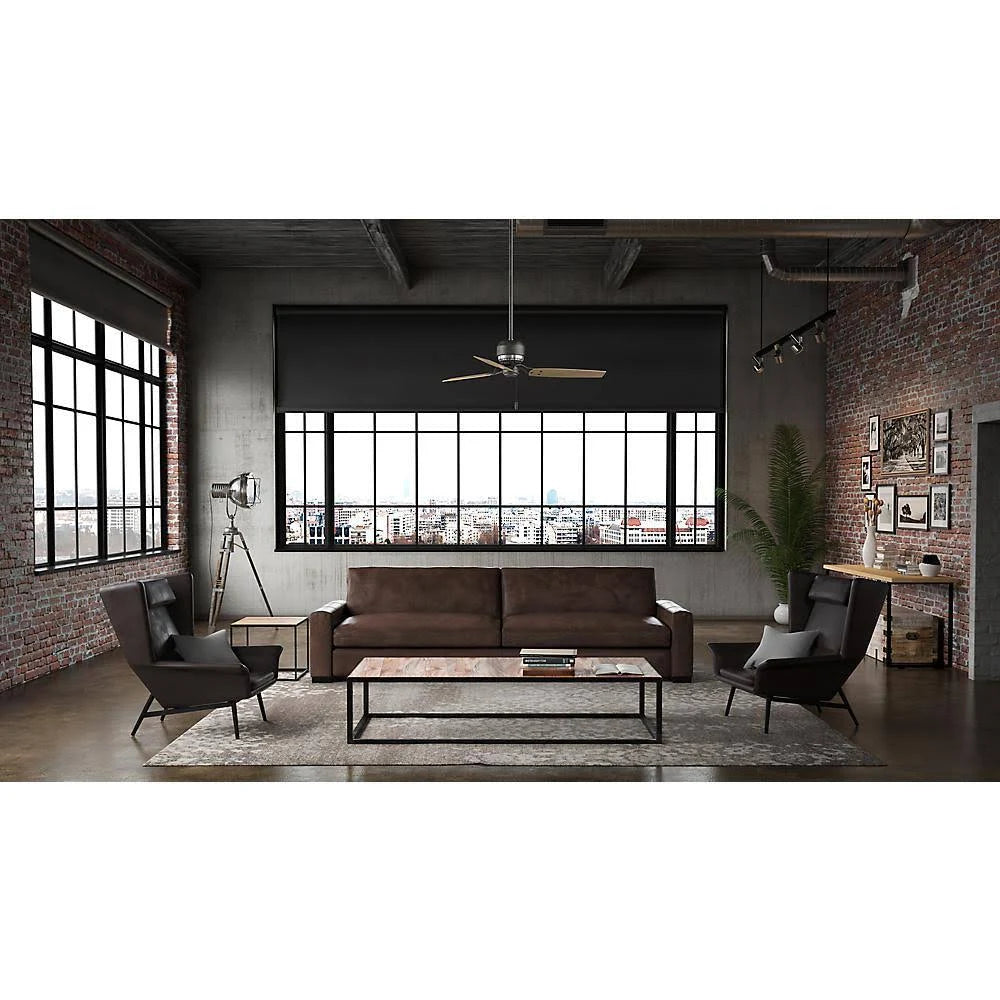 Aged Steel Ceiling Fan J26537