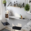 White Wall-Mounted Wine Rack I15781