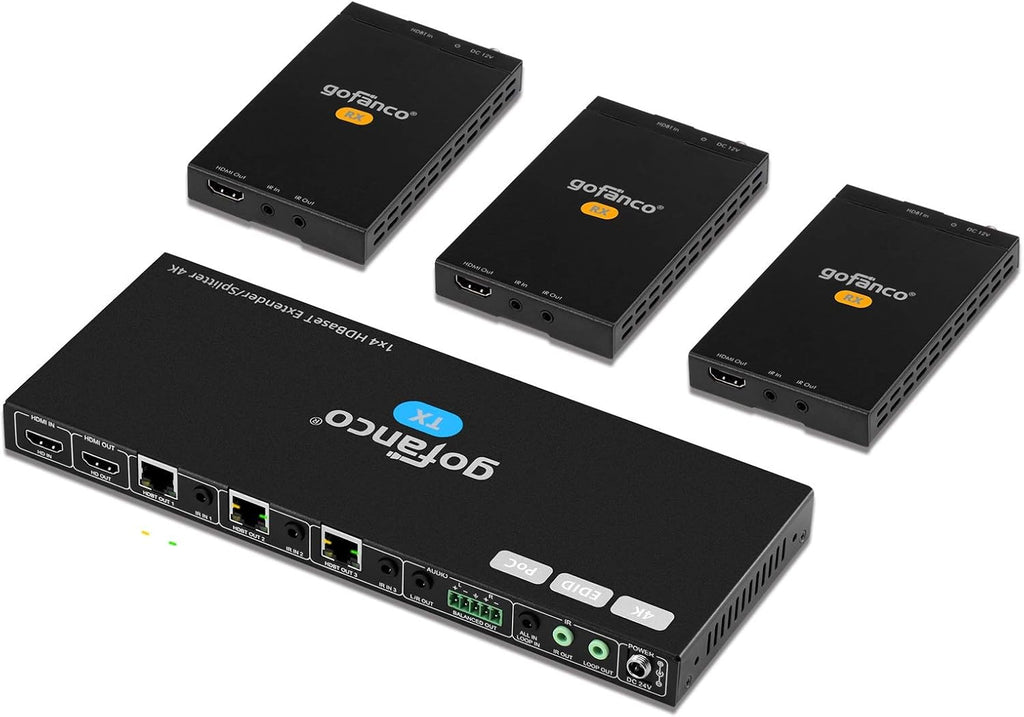 1x2 HDMI Extender Splitter Full HD 1080p Over Ethernet Cable with HDMI Loopout L67833