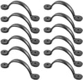 Black Wrought Iron Cabinet Drawer Handle Pack Of 12 C60483