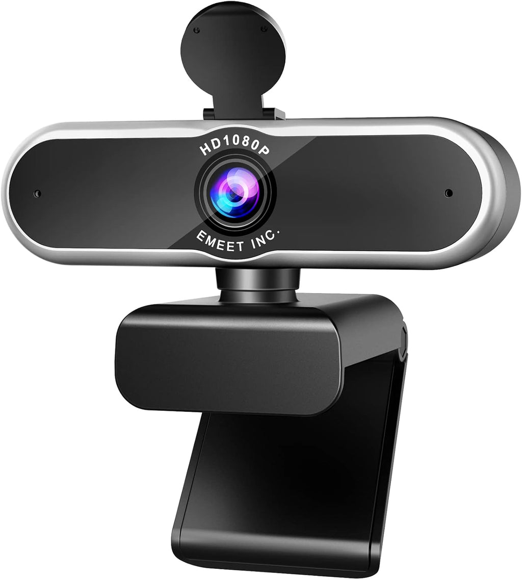 1080P Auto Focus Webcam with Microphone, Privacy Cover, 96° Ultra Wide Angle, Pack of 2 M698