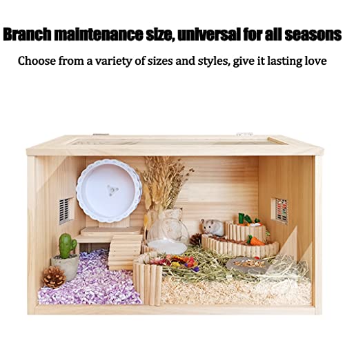 Wooden Hamster Cage Reptile Terrarium Small Animals House Habitat Hutch W2908