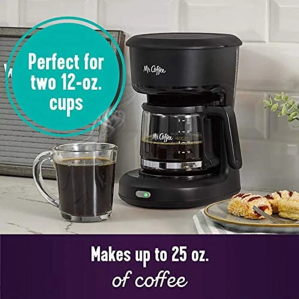 5-Cup Mini Brew Coffee Maker, Black V22782
