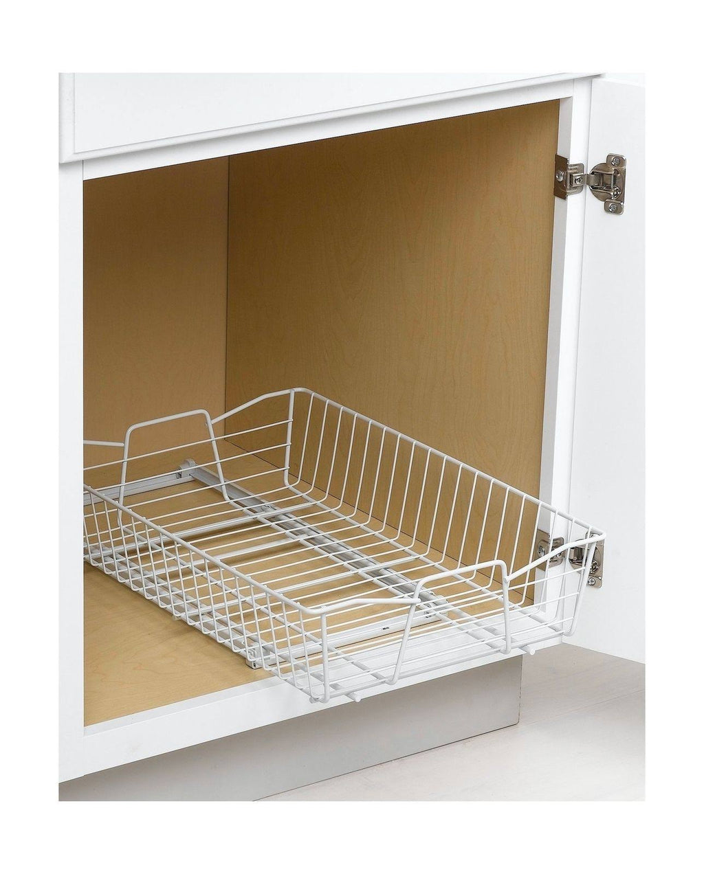 White 14-inch Wide Cabinet Organizer B6009
