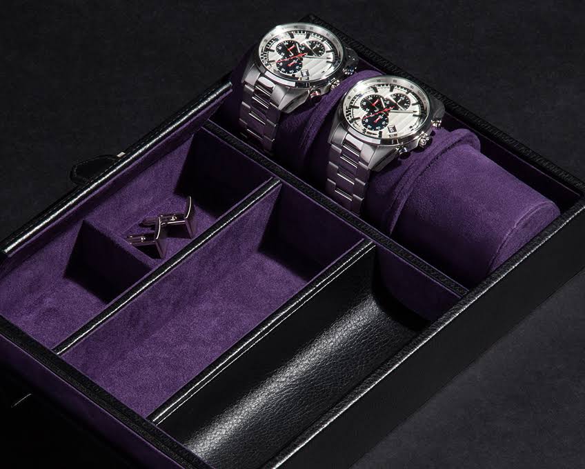 Black Valet Tray with Cuff N300
