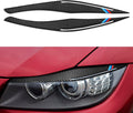 Carbon Fiber Headlights Eyebrows Sticker Decals Trim Cover for BMW E90 D4073