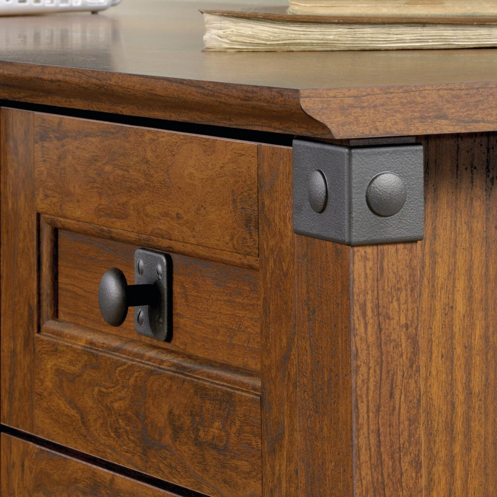 Corner Computer Desk, Washington Cherry finish Q959