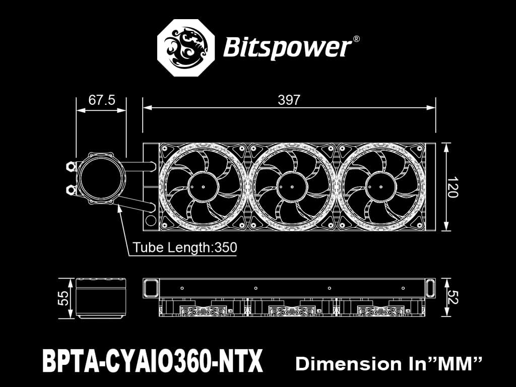 360mm All-in-One Liquid CPU Cooler with D-RGB Fans Q88019