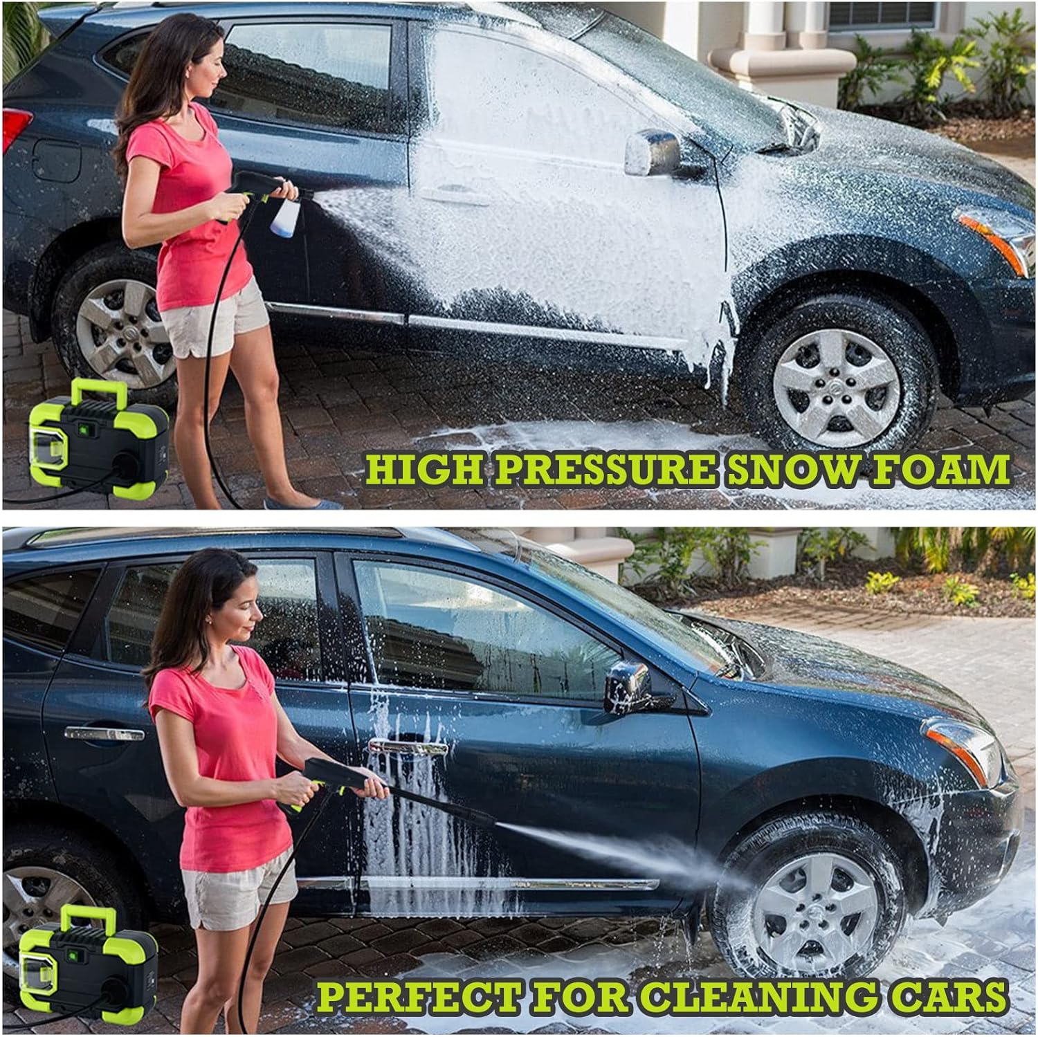 Cordless High Pressure Washer with 4.0A Li-on Battery I463026