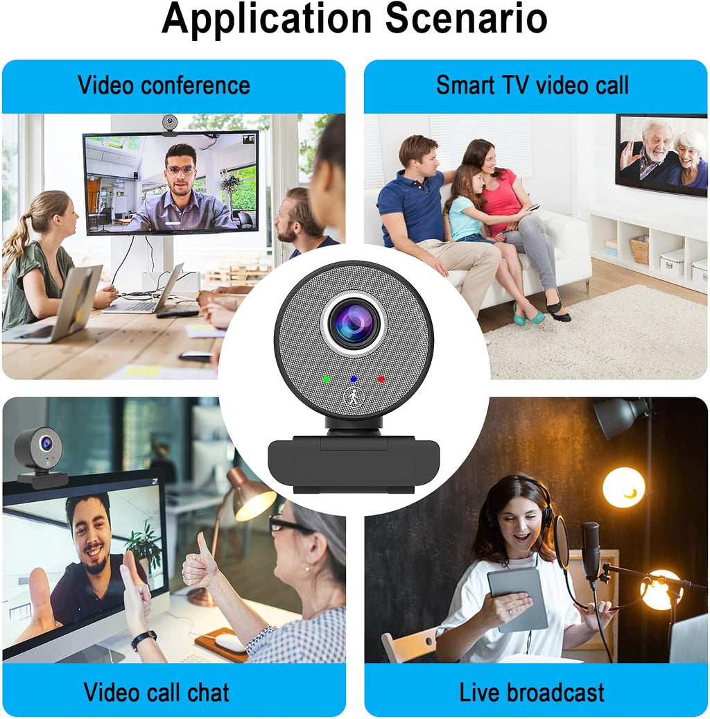 1080P USB Webcam with Adjustable View Z93259