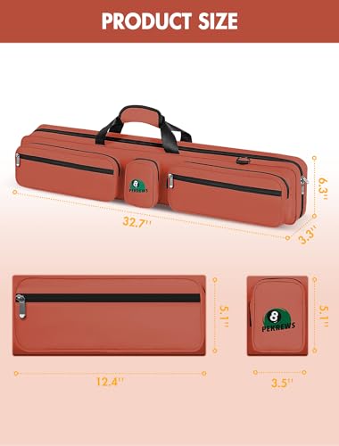 4x5 Pool Cue Case with Adjustable Shoulder Straps O2413