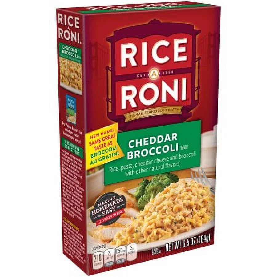 Cheddar Broccoli Rice Mix 6.5 oz Pack of 4 G472853