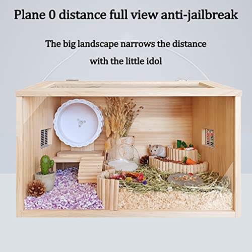 Wooden Hamster Cage Reptile Terrarium Small Animals House Habitat Hutch W2908