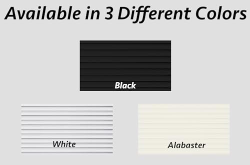 White 22 x 64 in Cordless Vinyl Mini Blinds R9477