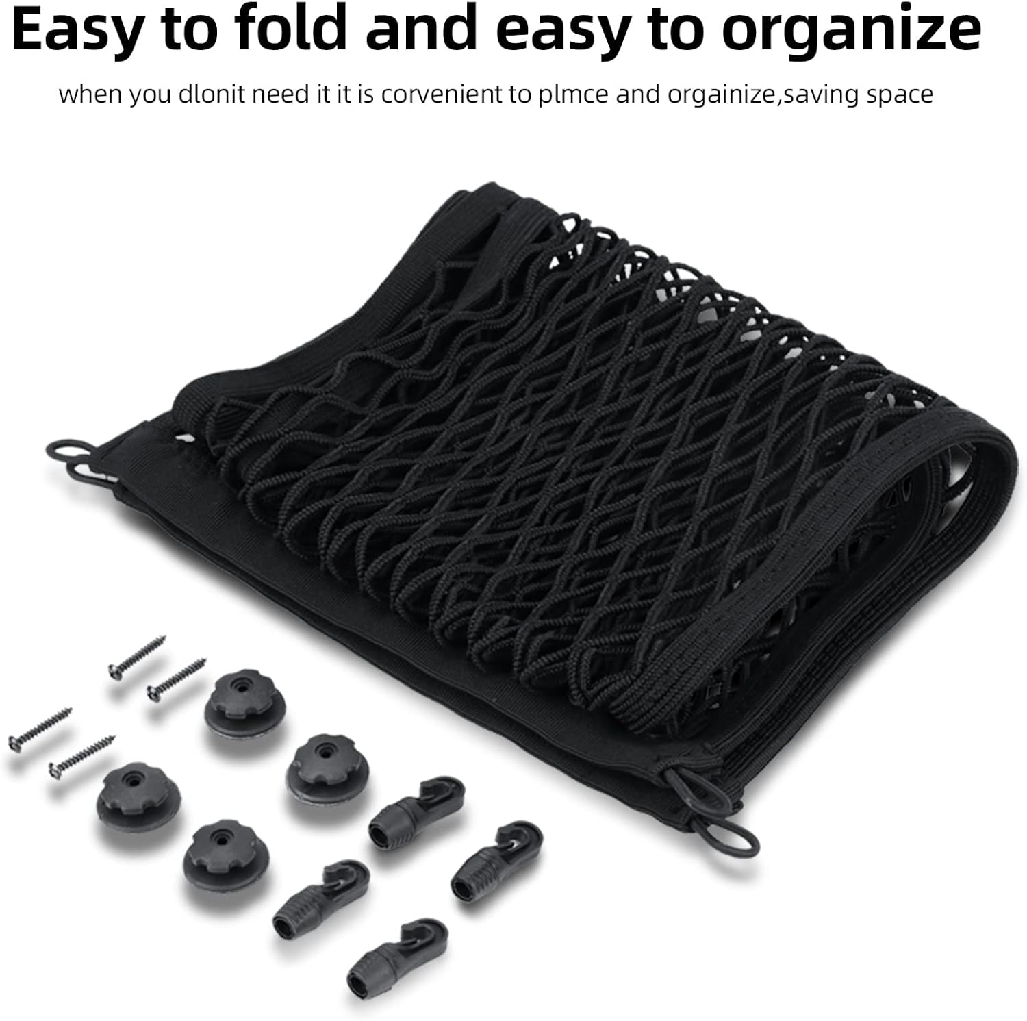 Double-Layer High Elastic Car Rear Cargo Net I888266