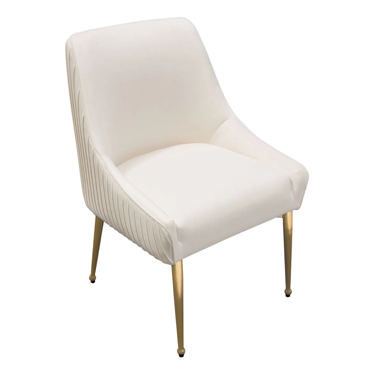 Cream Velvet Conference Dining Chairs Set of 2 N864