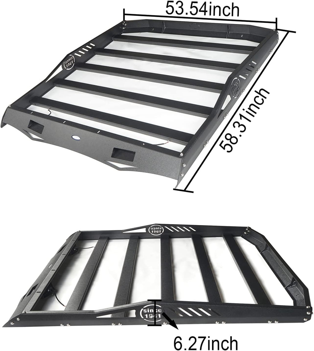 Hard Basket Roof Rack Carrier with Wind Deflector H82506