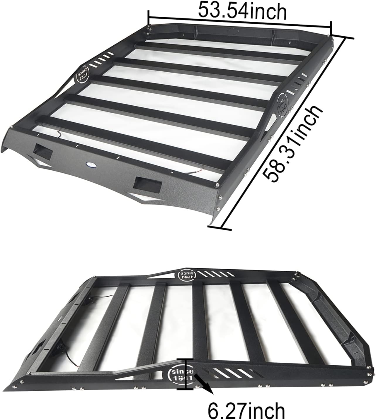 Hard Basket Roof Rack Carrier with Wind Deflector H82506
