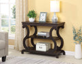 Cappuccino Finish Hall Console Sofa Entryway Accent Table 36 Wide K456