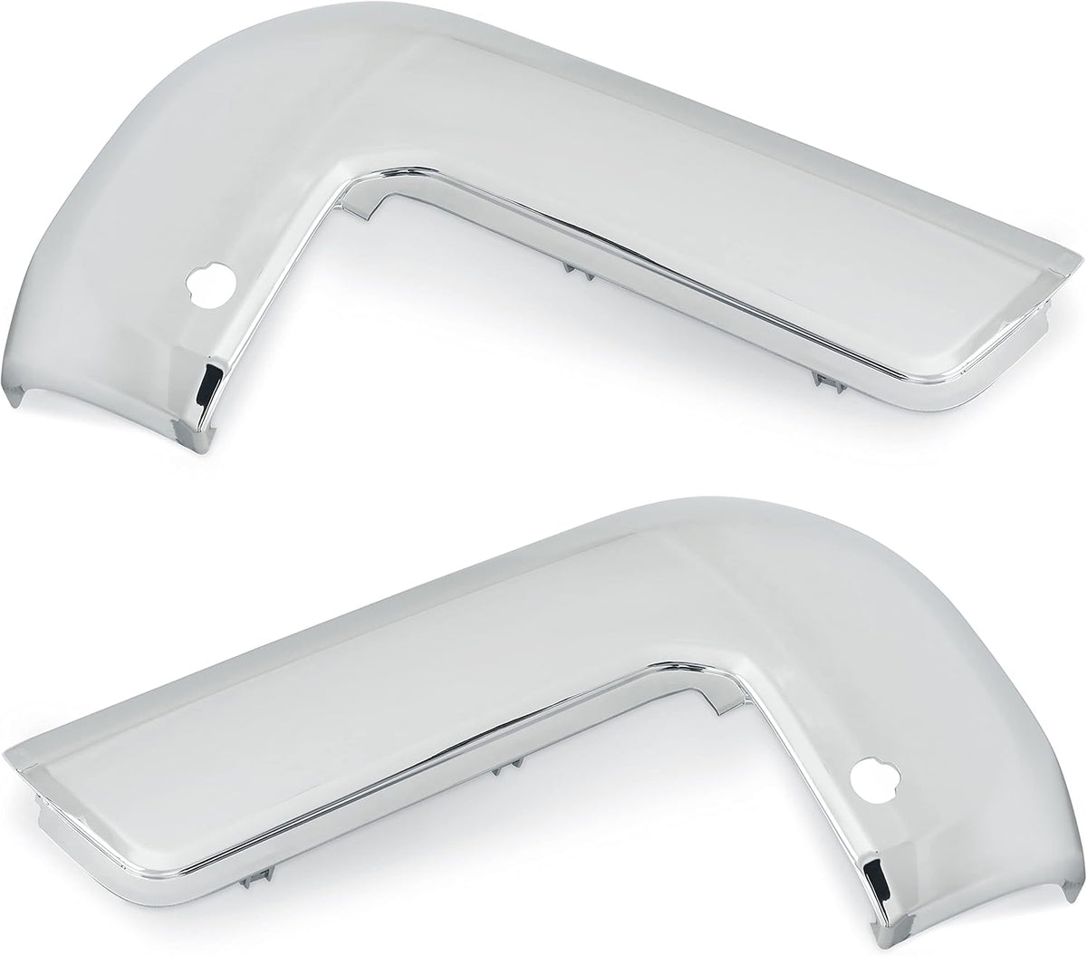 Chrome Rear Bumper End Cap with Sensor Hole Pair for Toyota Tacoma F2988