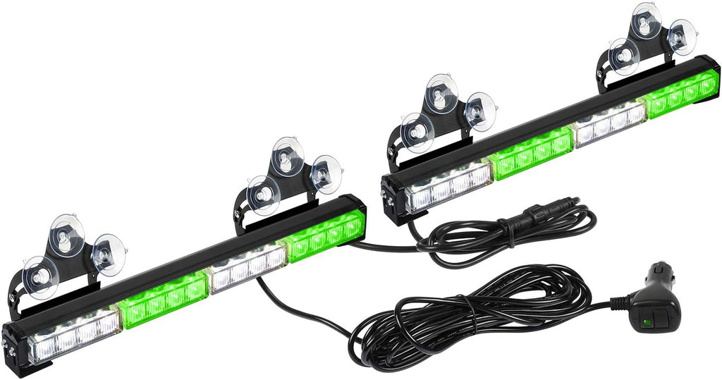 2x16.8 inch 32LED Red White Emergency Strobe Light Bar Pack of 2 P76357