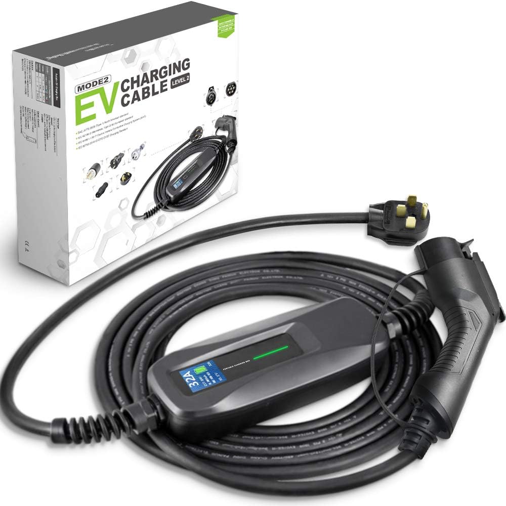 32 Amp Level 2 Portable EV Charger with NEMA14-50 26ft Cable X817710