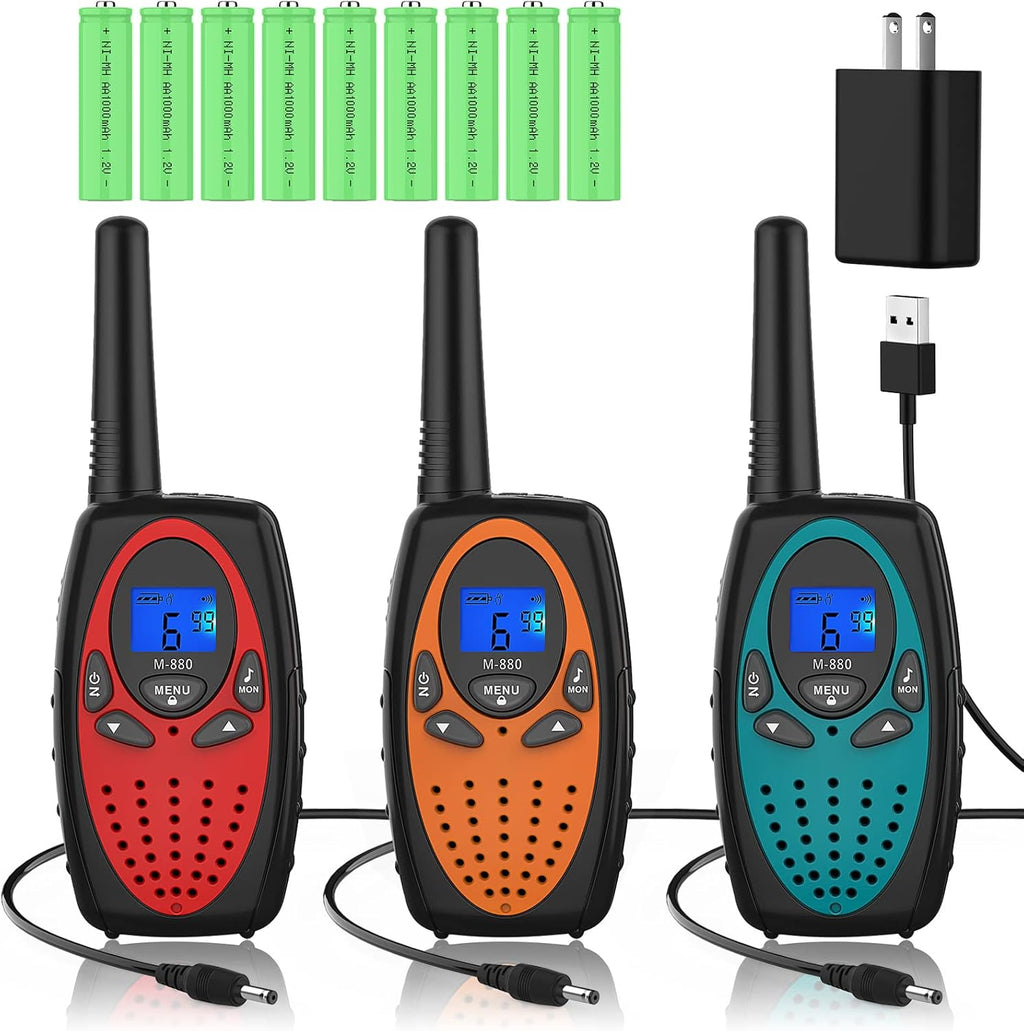 Rechargeable 3 Pack Walkie Talkies T762400