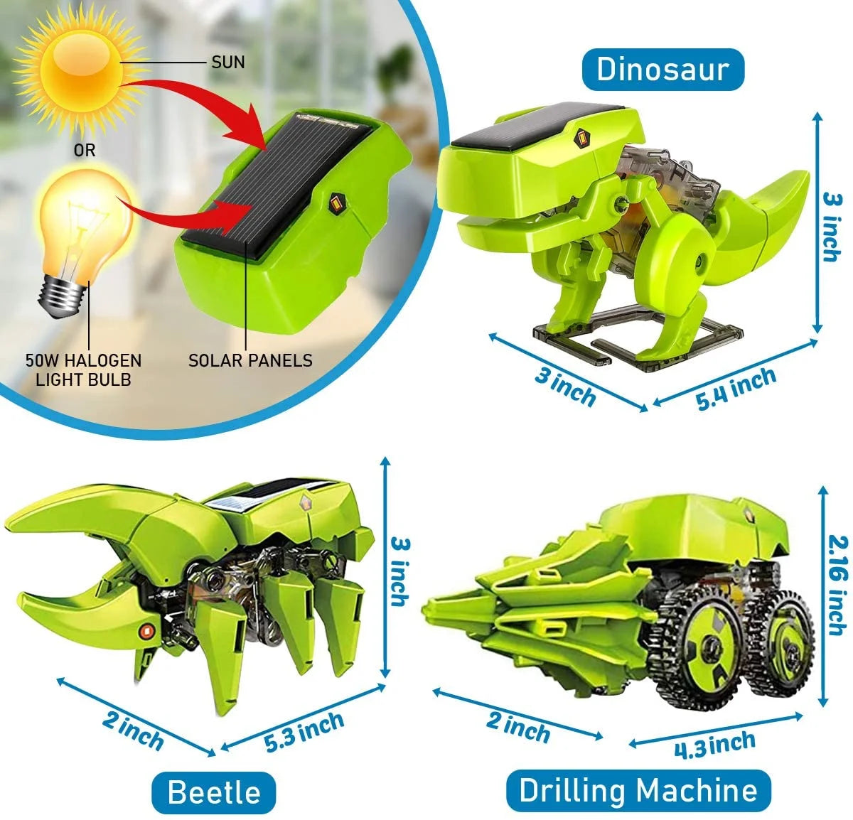 Solar Robot Kit 3-in-1 STEM Projects Robot Kit E7429