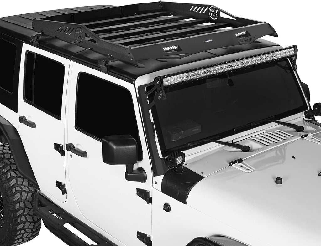 Hard Basket Roof Rack Carrier with Wind Deflector H82506