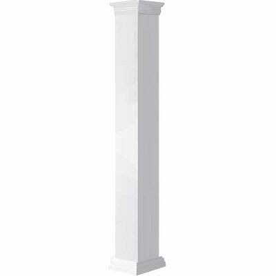 14 inchw x 12&H Smooth Column, Prairie Capital & Prairie Base, Size: 14 inchw x 144 in S708