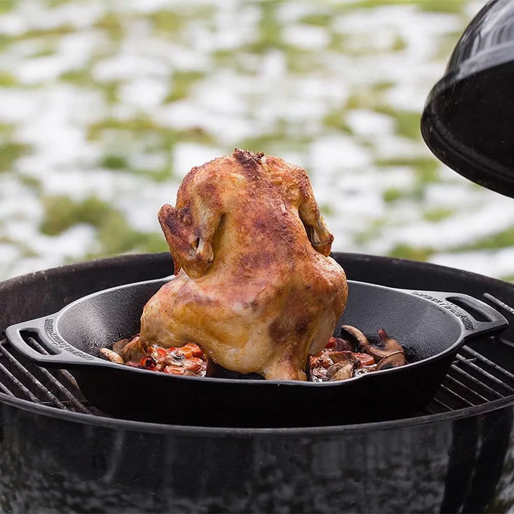 Cast Iron Roaster Pan, 11.8" X 11.8" X 3.9" R737029