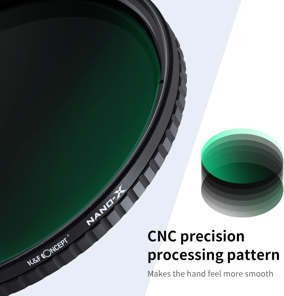 82mm Variable ND Filter ND32-ND512 Neutral Density Lens Filter with Multi-Layer Coatings O2973