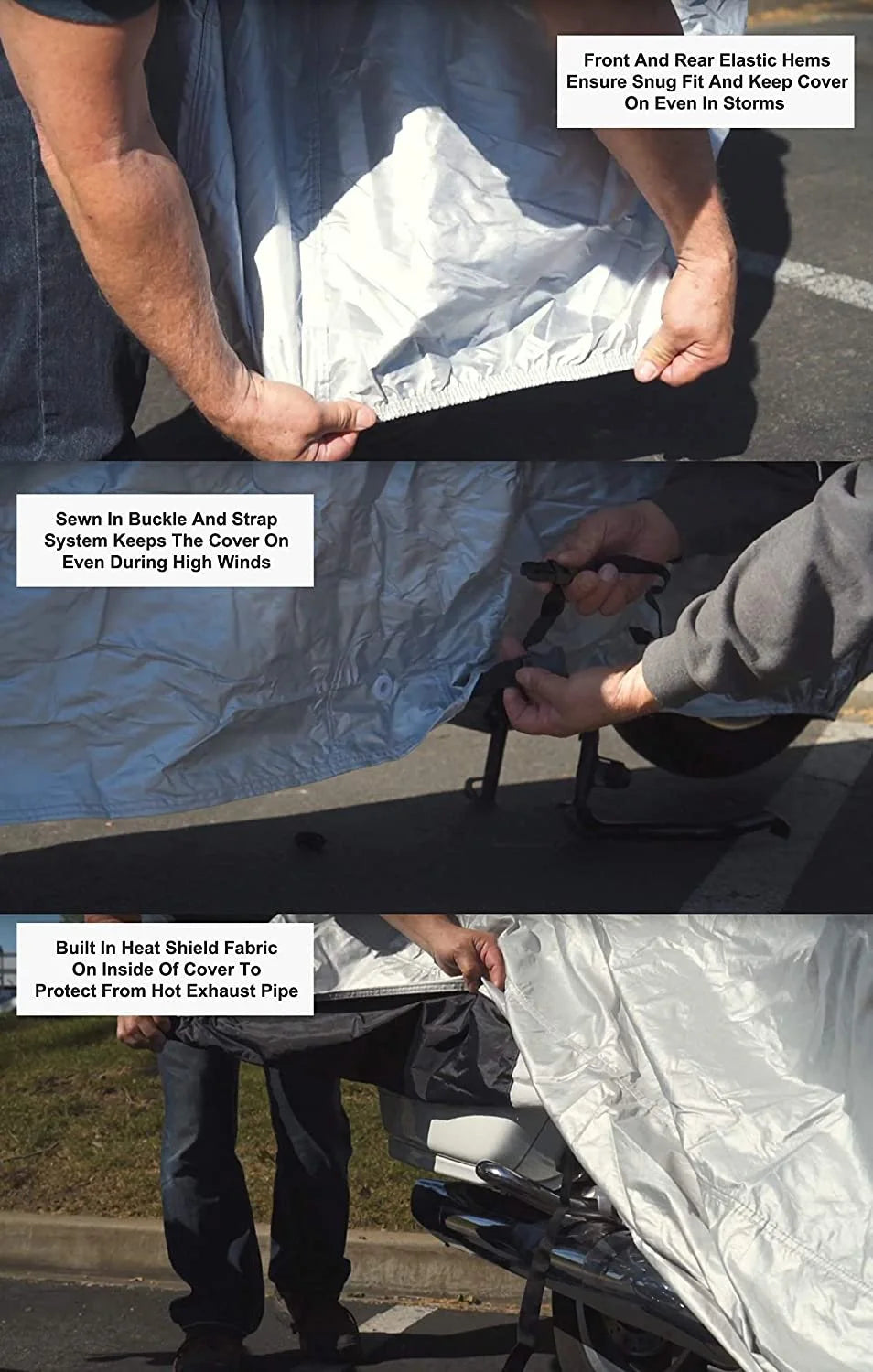 Motorcycle Cover with Storage Bag O8802