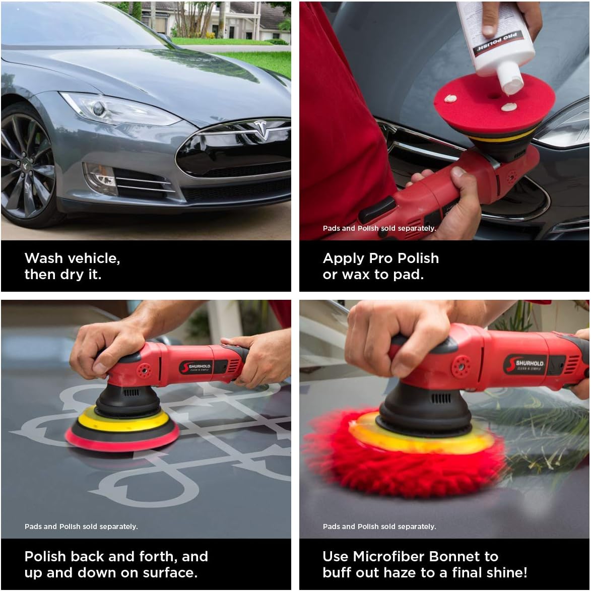 Dual Action Polisher with Carrying Bag H28783