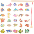 Magnetic Wooden Baby Fishing Game Toy G424