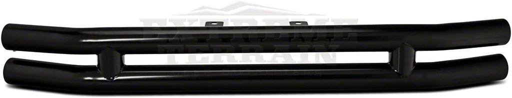 Gloss Black Double Tubular Front Bumper A134
