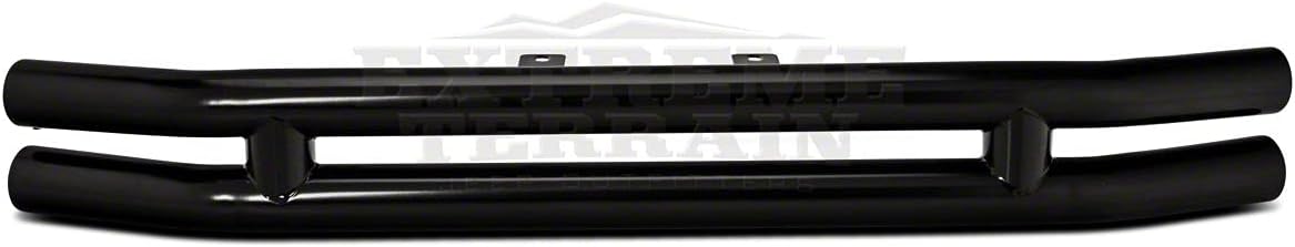 Gloss Black Double Tubular Front Bumper A134