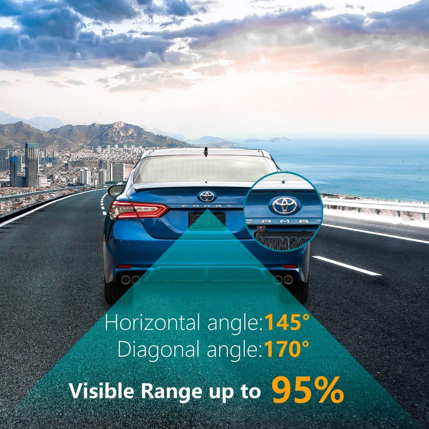 HD 1280x720p Reversing Camera Integrated in Trunk Handle Rear View Backup Camera V44197