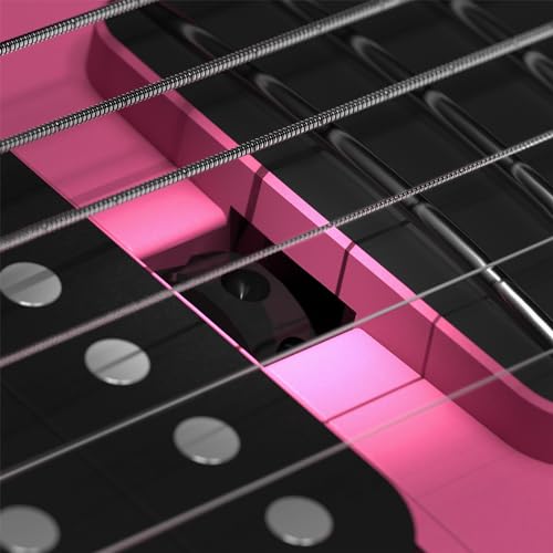39" Smart Electric Carbon Fiber Guitar with 15W Wireless Speaker and Gig Bag N35426