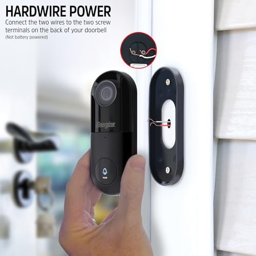 Wired 2K Video Doorbell Security Camera with Night Vision A459972