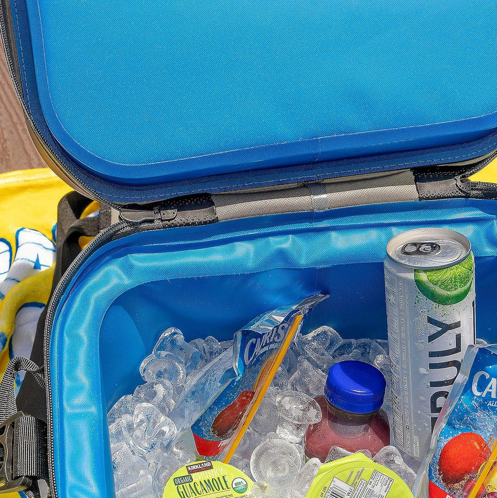 Swim Buoy Soft Cooler Bag, 20 Can, Large Leak-Proof Portable Cooler with Bottle Opener & Removable Shoulder Strap V760176